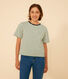 Tee-shirt le Boxy en coton rayé femme