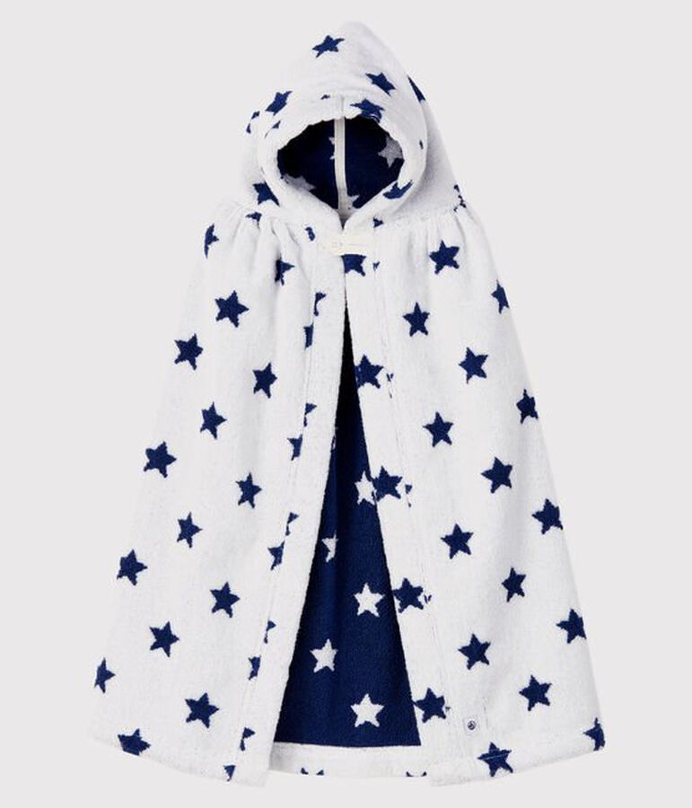 Cape de bain b&eacute;b&eacute; mixte blanc