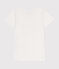 Tee-shirt manches courtes enfant en coton blanc ECUME