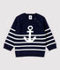 Pull en tricot coton/lin bébé garçon