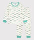 Pyjama enfant en molleton imprimé crocodiles