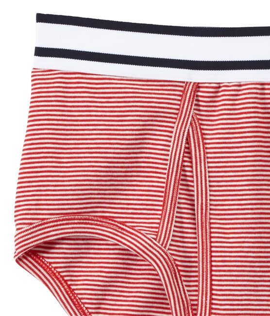 Slip homme en coton rayé milleraies TERKUIT/MARSHMALLOW Petit Bateau