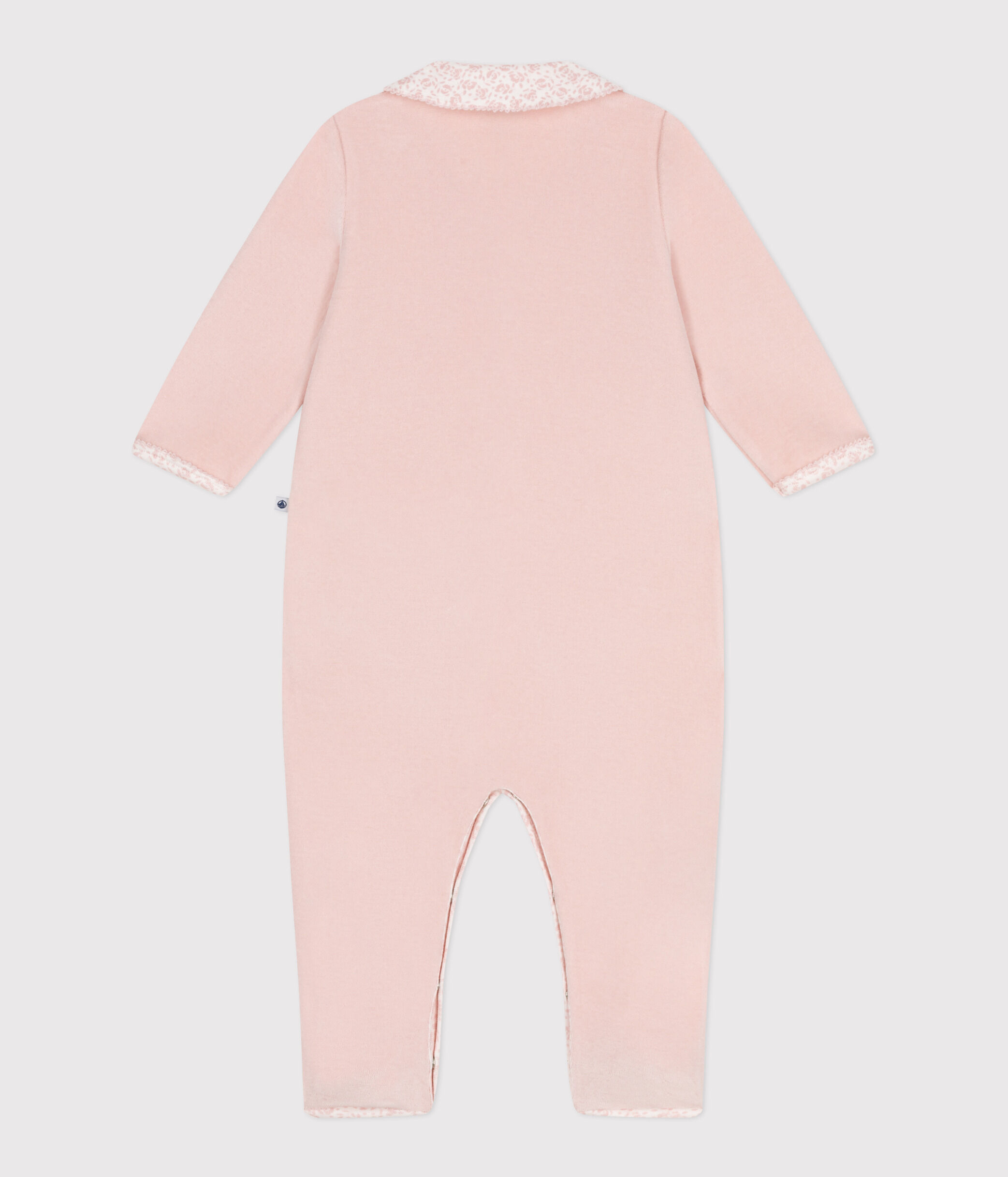 Pyjama bébé en velours avec col SALINE A0CHR01 Petit Bateau