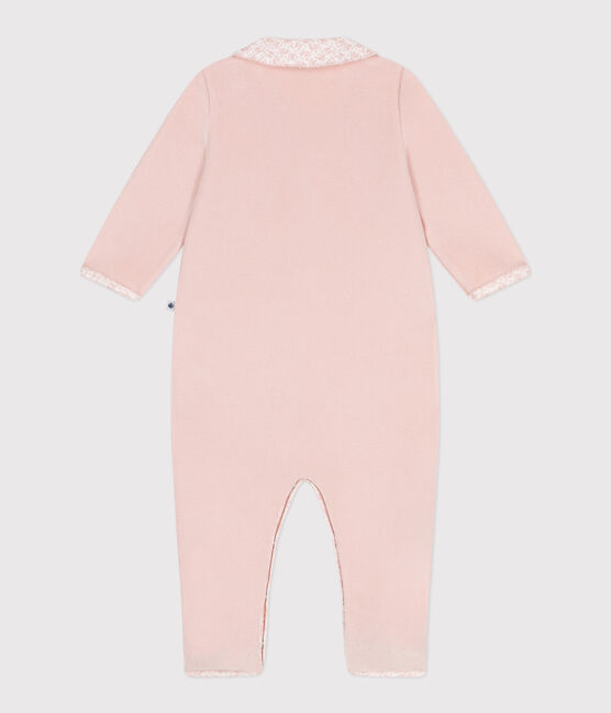 Pyjama bébé en velours avec col rose SALINE