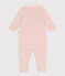 Pyjama bébé en velours avec col rose SALINE
