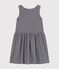 Robe sans manche en coton enfant fille bleu SMOKING/blanc MARSHMALLOW