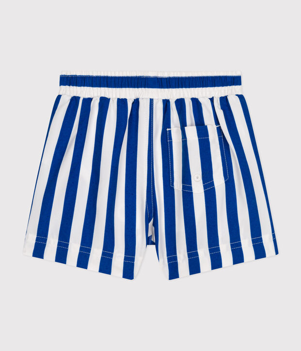 Short de bain b&eacute;b&eacute; blanc/bleu