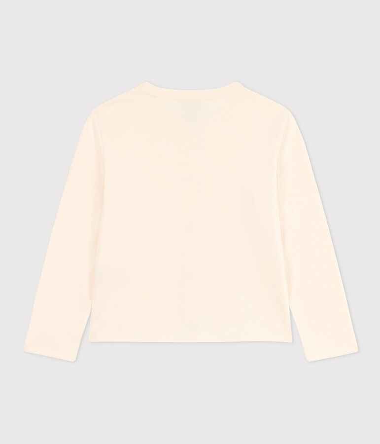 Cardigan en coton enfant fille &eacute;cru AVALANCHE