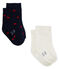 Lot de 2 paires de chaussettes bébé fille variante 1