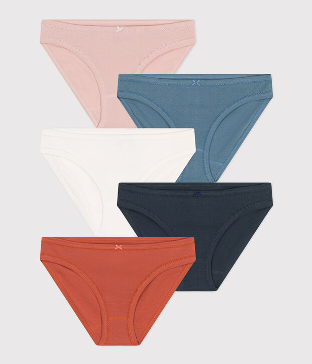 Lot 5 culottes en coton Femme multicouleur