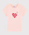 Tee shirt sérigraphié enfant fille rose MINOIS