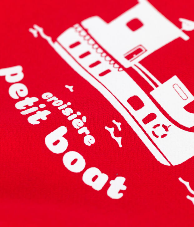 Teddy en molleton b&eacute;b&eacute; rouge/bleu