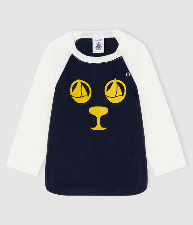 Tee-shirt b&eacute;b&eacute; gar&ccedil;on bleu/blanc