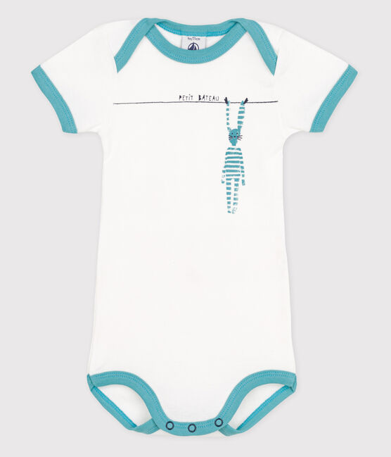 Body manches courtes bébé blanc ECUME