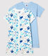 Lot de 2 combicourts en coton