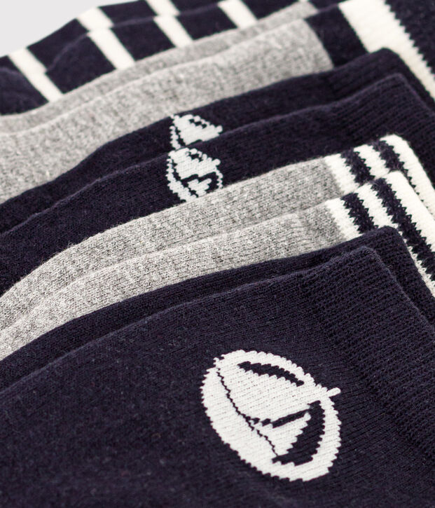 5 paires de chaussettes enfant en coton imprim&eacute;es multicouleur