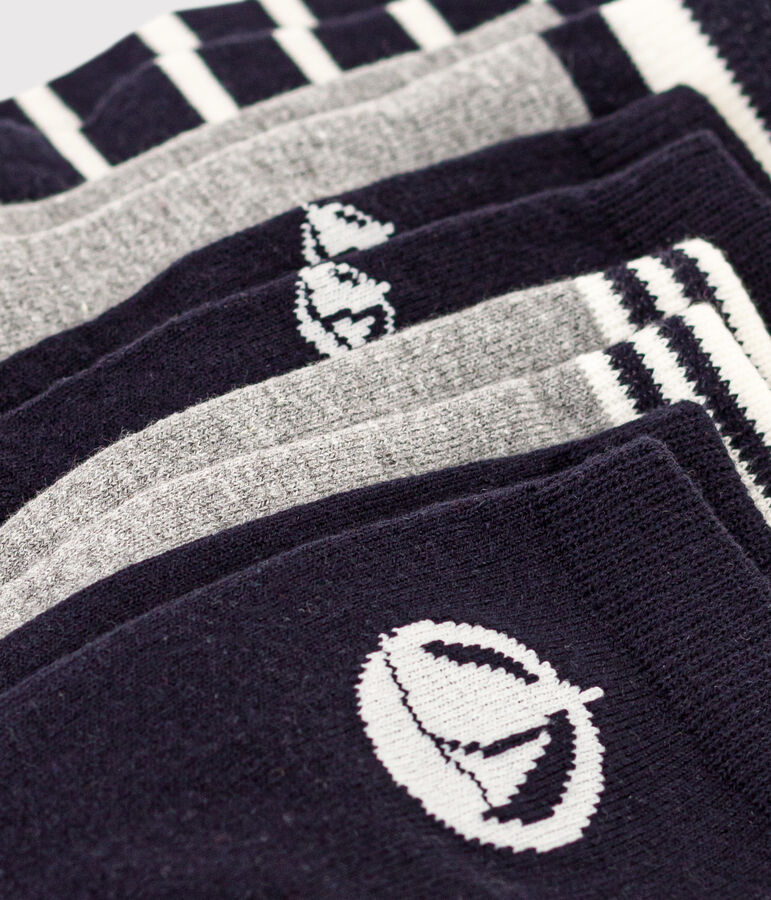 5 paires de chaussettes enfant en coton imprim&eacute;es multicouleur