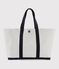Sac cabas blanc MARSHMALLOW/bleu SMOKING