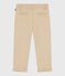 Pantalon enfant en coton beige SANDER