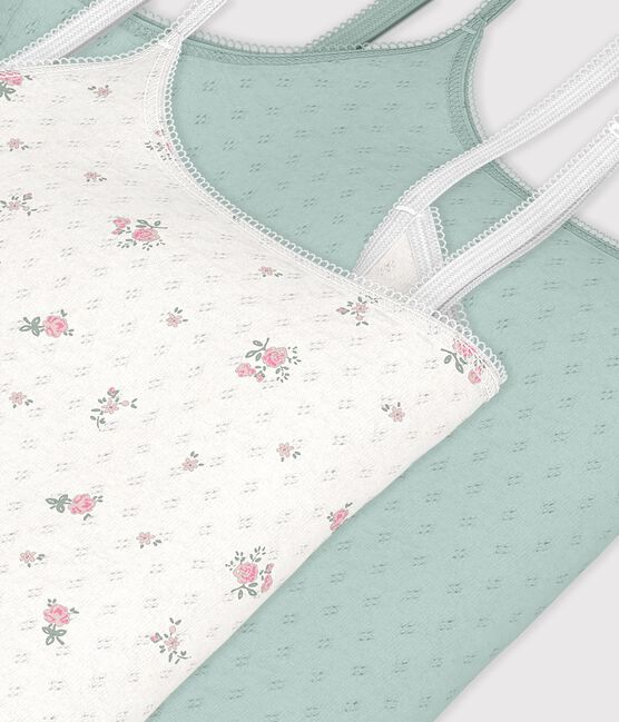 Lot de chemises à bretelles femme en coton ajouré variante 1