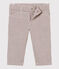 Pantalon bébé garçon rayé rouge VINO/blanc MARSHMALLOW