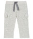 Pantalon bébé garçon en maille velours