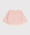 Tee-shirt manches longues en tubique bébé rose AVALANCHE/ ROSELINE