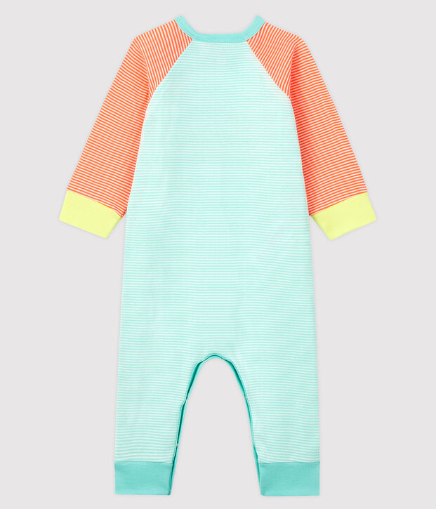 Dors bien sans pieds en c&ocirc;te orange/blanc