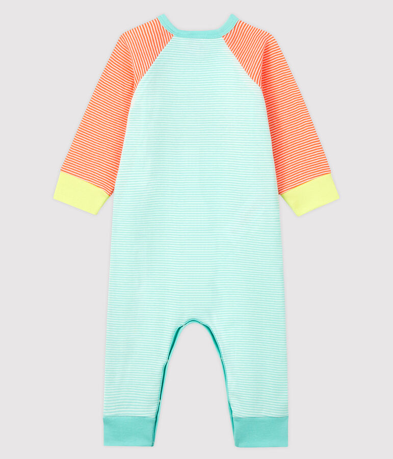 Dors bien sans pieds en c&ocirc;te orange/blanc