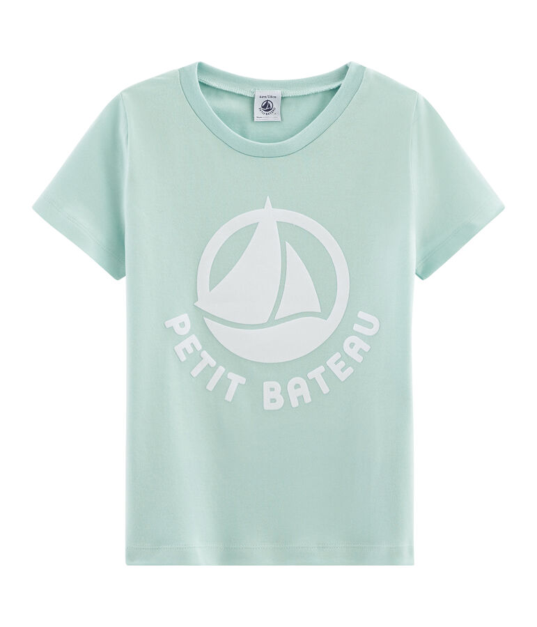 Tee-shirt logo enfant bleu