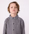 Chemise enfant en coton à carreaux bleu SOIR/ MILK