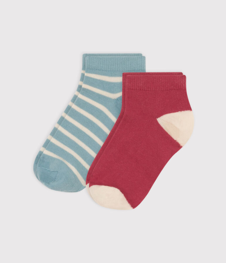 Lot de 2 paires de chaussettes rayures en jersey de coton enfants variante 1