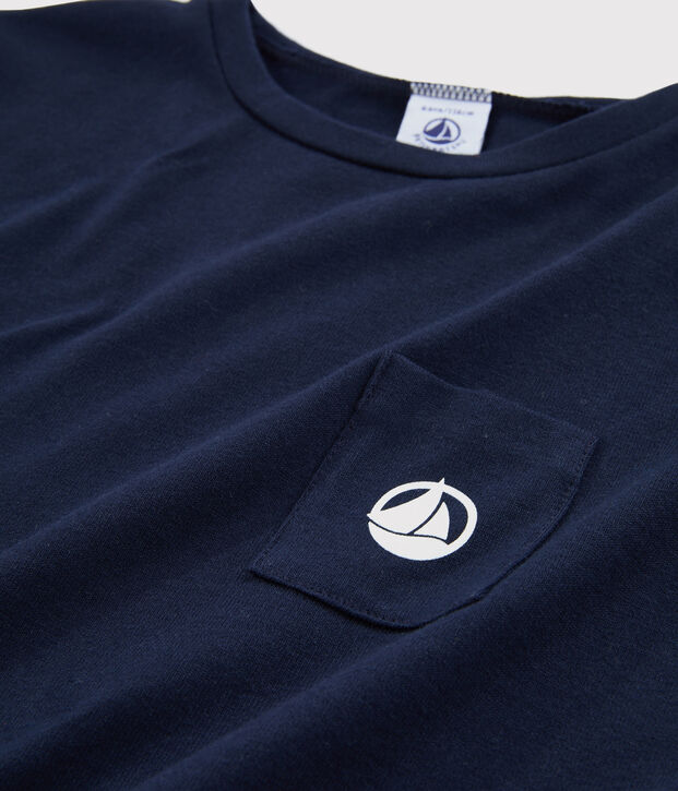Tee-shirt enfant garcon bleu marine