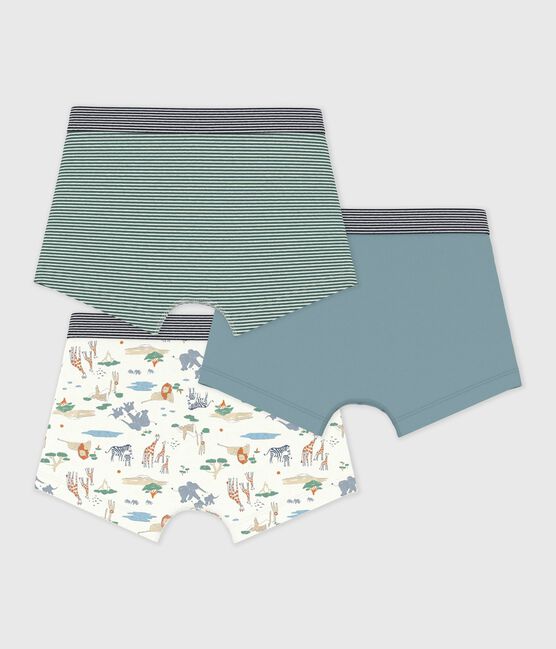 Lot de boxers enfant en coton imprimé savane variante 1