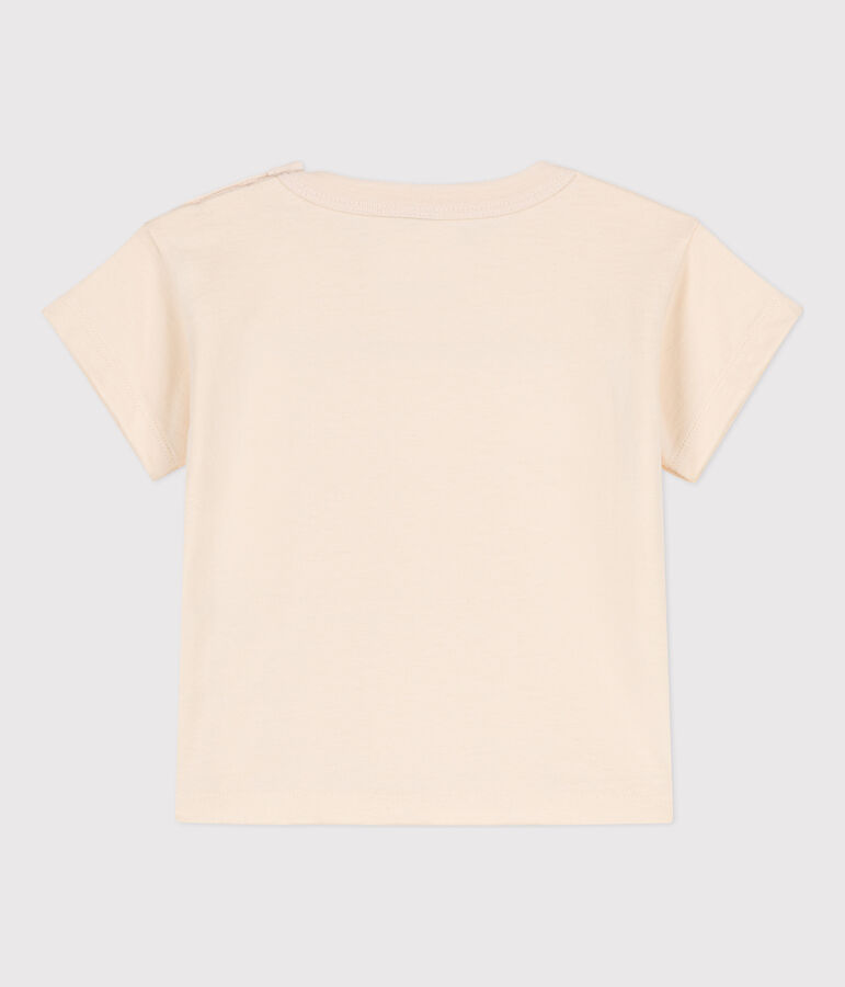Tee-shirt manches courtes b&eacute;b&eacute; en jersey brod&eacute; &eacute;cru AVALANCHE