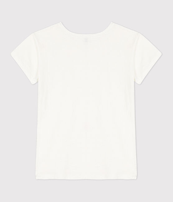 Tee-shirt LE DROIT en coton/lin Femme blanc ECUME