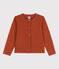 Cardigan en coton enfant fille marron RUSTY