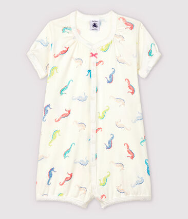 PETIT BATEAU - Combicourt hippocampe bébé fille en coton