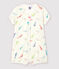 Combicourt hippocampe bébé fille en coton blanc MARSHMALLOW/rose GRETEL