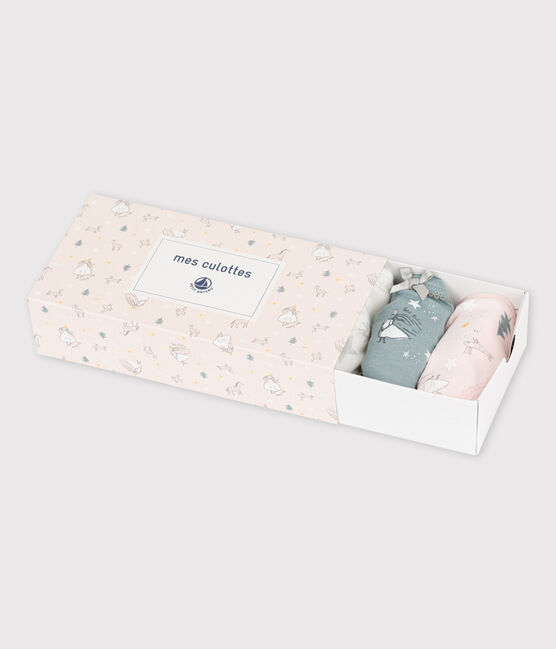 Lot de 5 culottes à paillettes petite fille en coton variante 1
