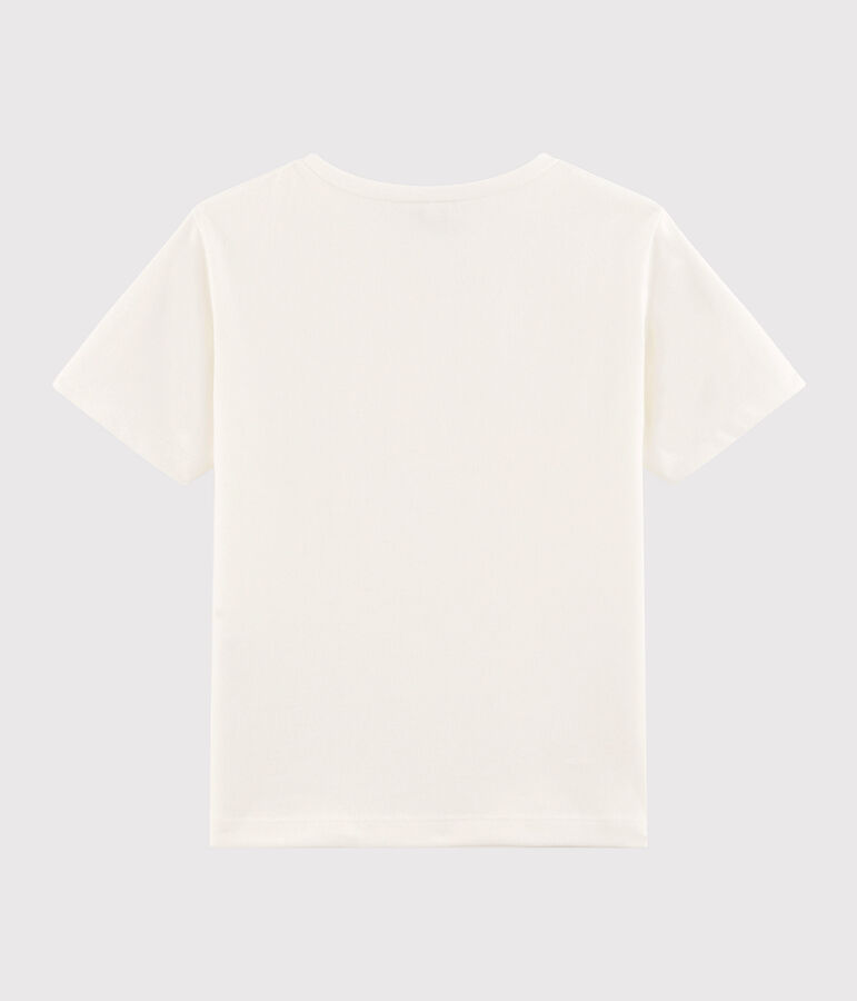 Tee-shirt enfant garcon blanc MARSHMALLOW