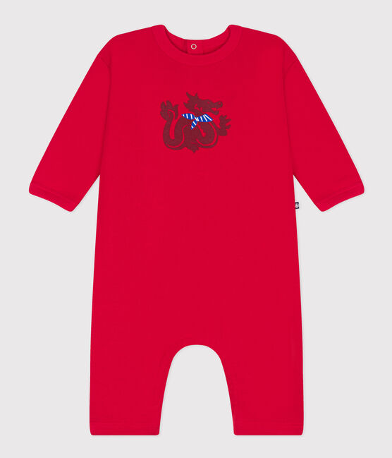 Combinaison longue en molleton bébé rouge CORRIDA