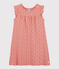 Chemise de nuit fleuri petite fille en coton rose PAPAYE/ MARSHMALLOW