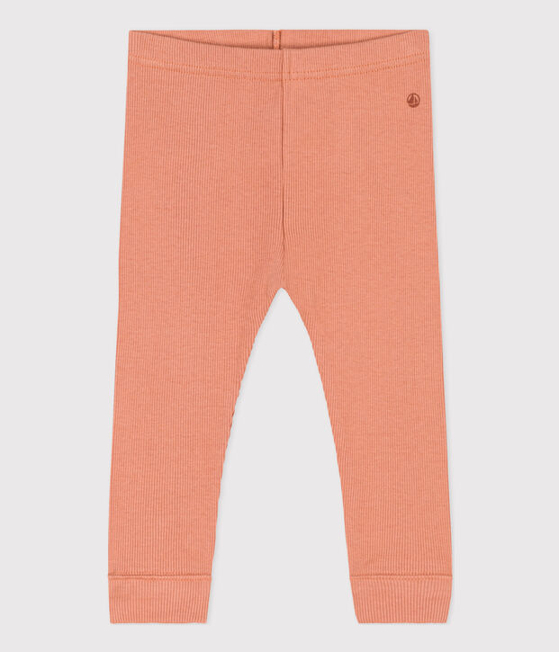 Legging en coton b&eacute;b&eacute; rose