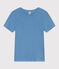 Tee-shirt Femme l'Iconique en coton uni bleu ALASKA