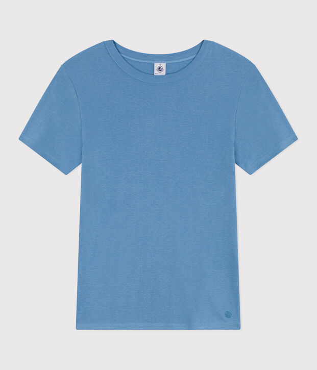 Tee-shirt Femme l'Iconique en coton uni bleu