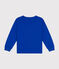 Tee-shirt manches longues en jersey flammé enfant garçon bleu CALVIN