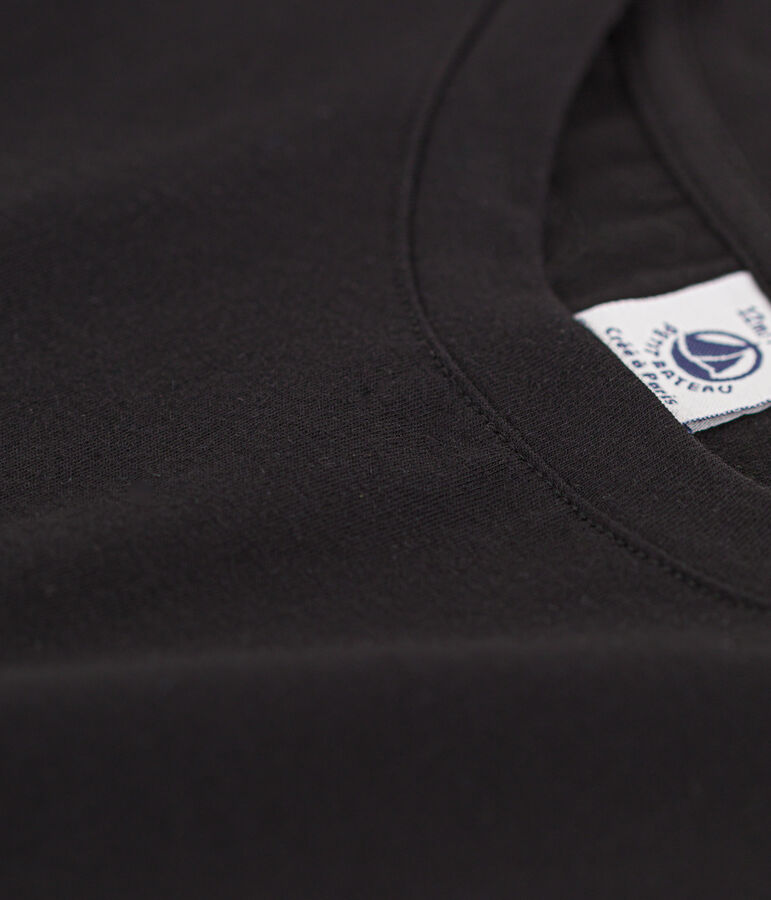 Tee-shirt LE DROIT col rond en coton Femme noir