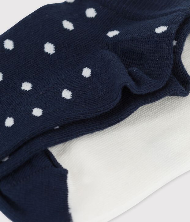 Lot de 2 paires de chaussettes enfant fille multicouleur