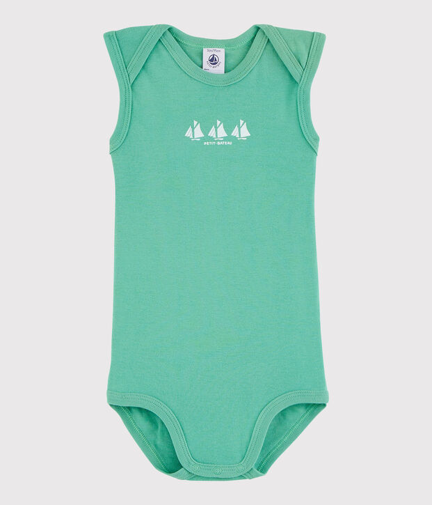 Body sans manches b&eacute;b&eacute; gar&ccedil;on vert